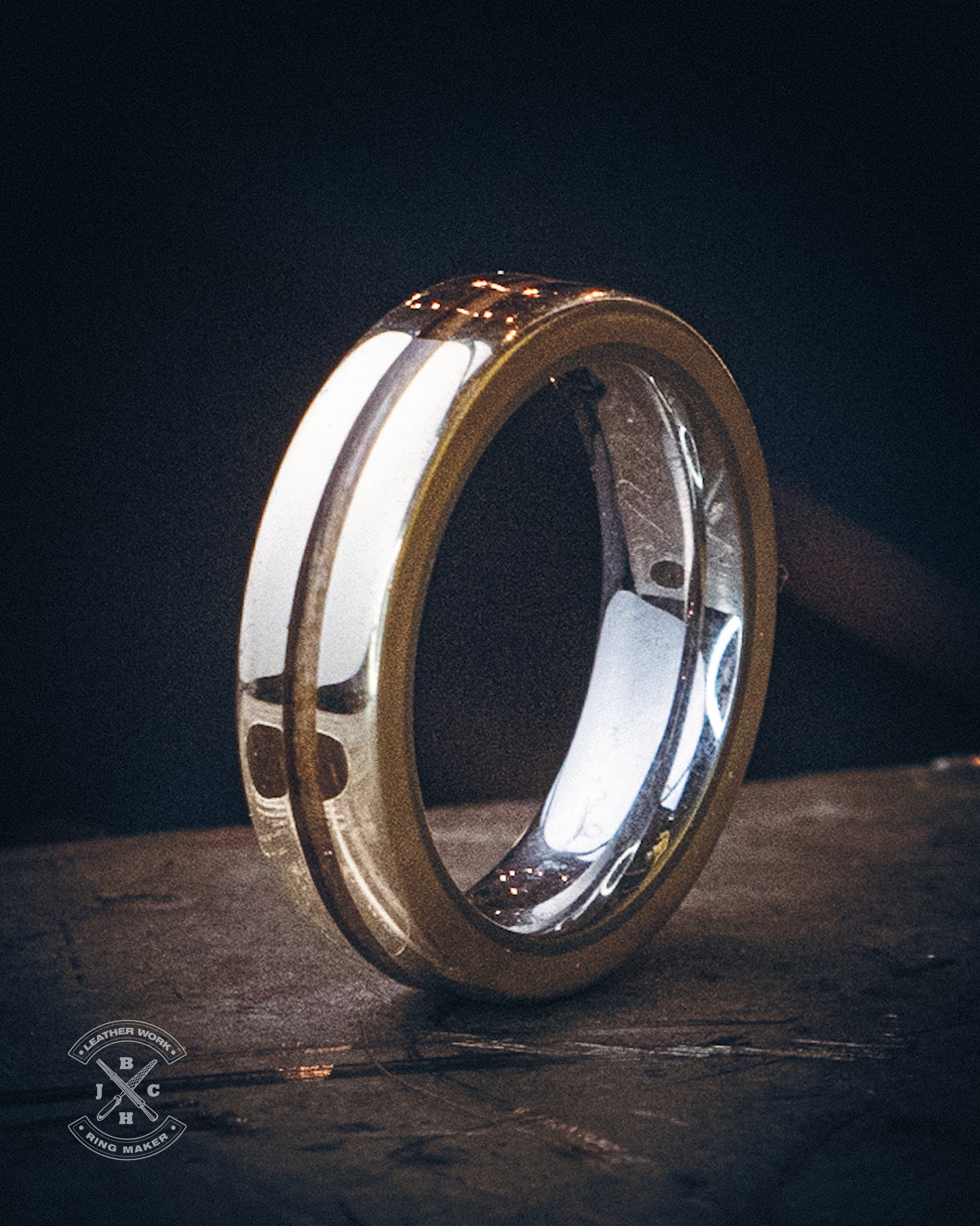Brass With Wood Inlay & Titanium