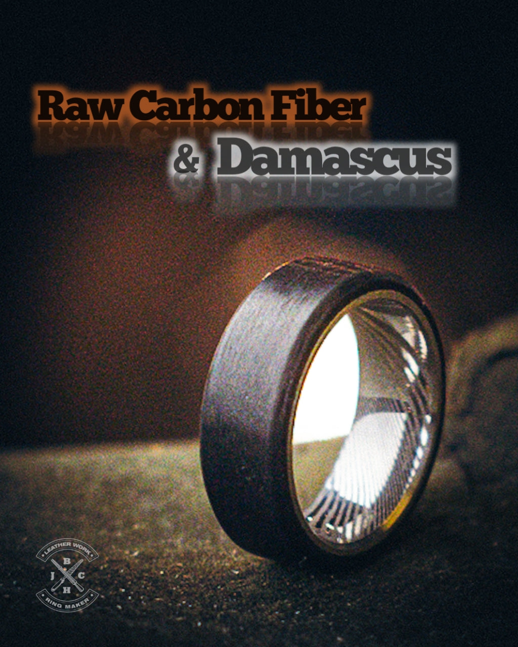Raw Carbon Fiber & Damascus