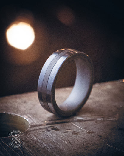 Black Titanium With Carbon Fiber & Acid Washed Titanium